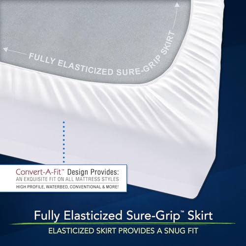 Waterbed Mattress Pad Fully Fitted Heavy Quilted California King - view 5