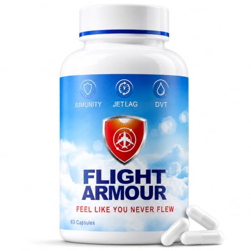 Jet Lag Relief Pills for Travel – Research-Backed Ingredients in Meaningful Doses – Arrive Energized, Alert & Ready – Energy, Focus & Immune Support – 60 Capsules
