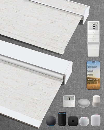 Motorized Blinds with Remote, APP, Voice Control - 100% Blackout