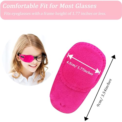 4 Pack Eye Patches for Kids, Medical Eye Patch Soft Eye Patch for Glasses Treating Lazy Eye Amblyopia Strabismus for Children, Pink - view 4
