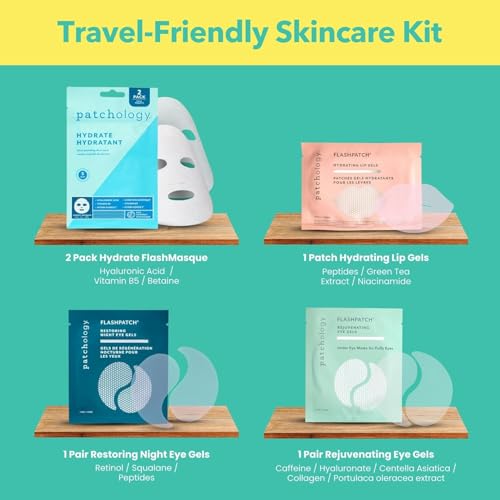 On The Fly Travel Essentials Kit | Eye Patches, Lip & Face Mask - view 4