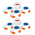 Corded Reusable Earplugs, 3 Pack, Noise Reduction Rating (NRR) 25 dB, Easy to Use & Insert, Pliable & Tri-Flange Design Enhances Comfort & Fit, Orange Ear Plugs (90716H3-DC), 3 Pair (Pack of 2)
