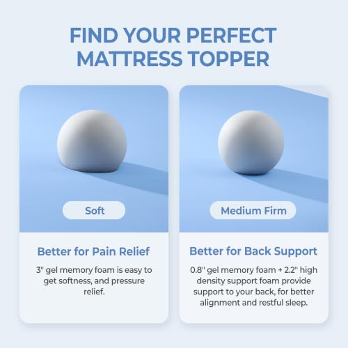 3 Inch Memory Foam Mattress Topper with Cool Nylon-Spandex Cover - view 5