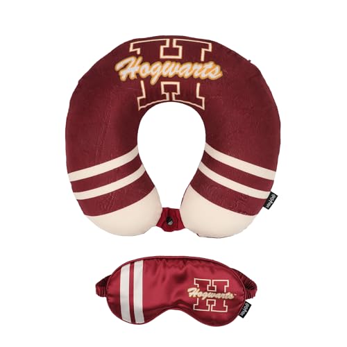 Adult Harry Potter Hogwarts Travel Set with Neck Pillow, Eye Mask, and Throw Blanket - Magical Comfort for Wizarding World Fans! - view 3