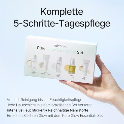Pure Glow Essentials Set - 5-Step Skincare Kit - Travel kit, Travel size kit, Hydrating Skincare Gift Set (15ml*1+20ml*3+30ml*1) Korean Glass Skin Care - view 3