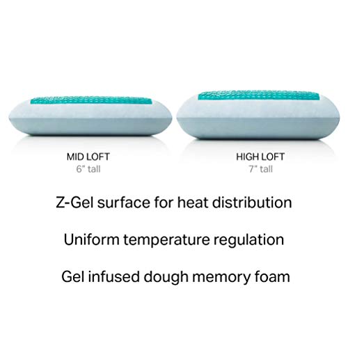 Z Gel-Infused Dough Memory Foam + Z Gel Pillow - Removable Tencel Cover - Queen - High Loft - view 2