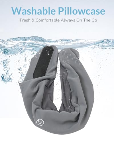 Travel Neck Pillow - Memory Foam Airplane Pillow with Chin Support - view 6