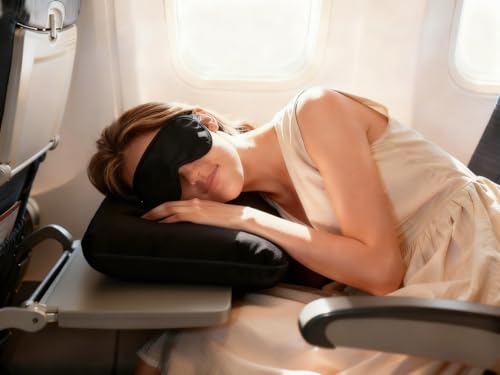 Portable Travel Sleep Comfort Set for Plane Sleep Kit at Plane Inflatable Travel Pillows Eye Mask Ear Plugs for Airplane Essentials for Seat Airplane Gadgets for Sleep Comfort (C) - view 3