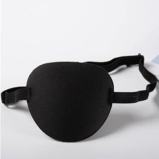 1 Pack Pirate Single Eye Mask Portable Compact Slumber Blindfold for Women Men Adult Professional Use Lounge Sleepwear