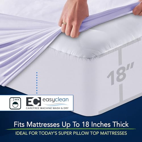 Waterbed Mattress Pad Fully Fitted Heavy Quilted California King - view 4