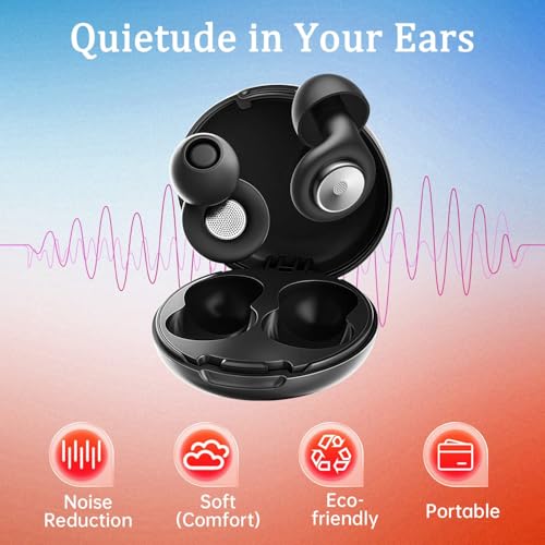 Ear Plugs for Sleeping Noise Cancelling 45dB: Reusable Silicone Earplugs with 8 Eartips & Travel Case, Ear Plugs for Noise Reduction Snoring Side Sleepers Study Travel Concerts - view 3
