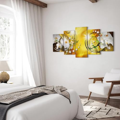 Acoustic Panels Canvas Wall Art Print Flowers Orchid 90x45 Inch - view 5