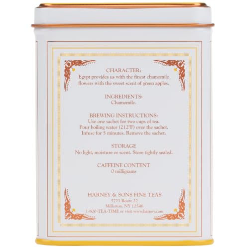 Chamomile Herbal Tea, 20 Sachets, Caffeine Free Tin - view 3