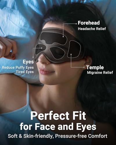 Cooling Eye Mask for Puffy Eyes: Fsa Eligible Items Hsa, Ice Eye Pack for Migraine After Surgery Relief - Reuable Cold Compress for Headache Puffiness - Comfortable Perfect Fit Gel Sleep Mask - view 4
