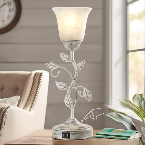Rustic Touch Table Lamp for Bedroom with 2 USB C+A Ports - view 2