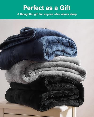 Ultra Soft Sherpa Weighted Blanket for Adults, 60"x80" 15lbs Heavy Blankets - view 5