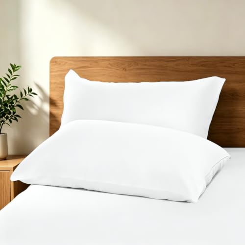 Bamboo Viscose Zipper Pillow Cases Standard Size 2 Pack, 400 Thread Count - view 5