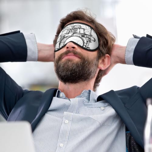 Sleep Mask Blackout, Soft Satin Fabric & Adjustable Strap - view 6