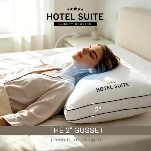 Bed Pillows Queen/Standard Size Set of 2, Soft Support Pillow - view 4