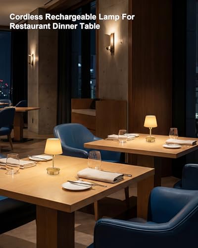 9.8'' Small Cordless Table Lamp, 5200mAh Battery Operated Touch Lamp - view 5