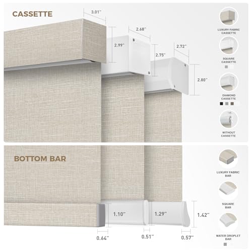 Motorized Blinds with Remote, Blackout Smart Roller Shades - view 5