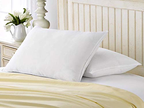 Home Standard Size Bed Pillows- 2 Pack White Hotel Pillows- Gel Fiber Filled FIRM Gel Pillows with Hypoallergenic Classic Cover- Best Pillow For Side Sleepers & Back Sleepers - view 2