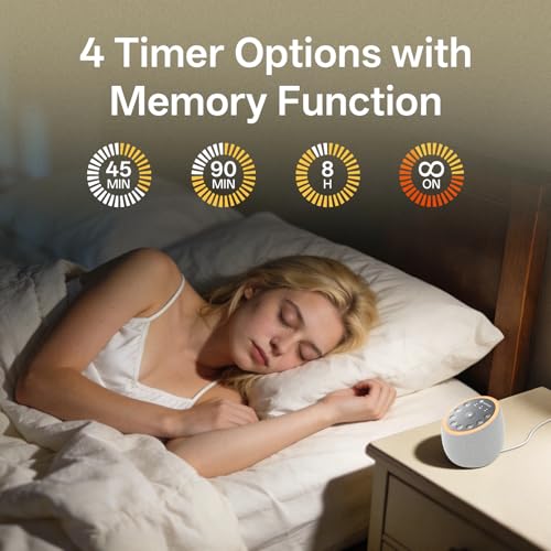Sound Machine for Sleep, Cocoon 2, 40 Sounds, Dual-Speaker, Plug in - view 6