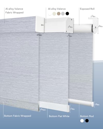 Kerwxerd Motorized Blinds with Remote, Automatic Blinds for Indoor Windows - view 6