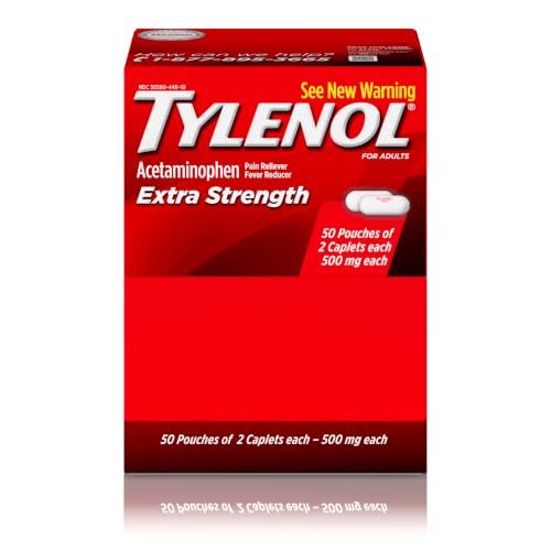 Extra Strength Caplets, 500 mg Acetaminophen, 50 x 2 ct
