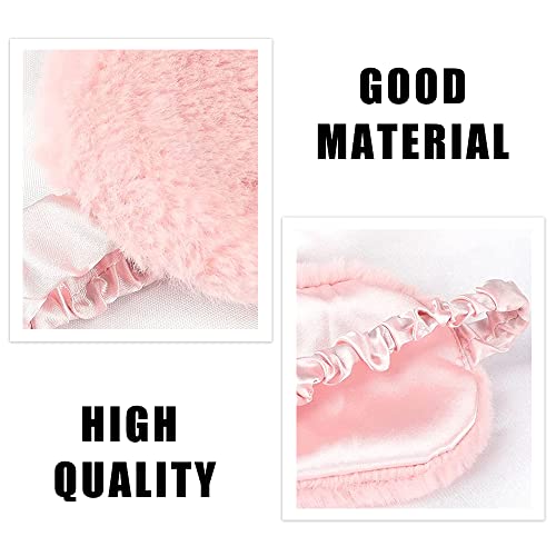 4 Pcs Plush Sleep Masks, Ultra Cute Soft Eye Cover, Blindfold Travel Masks for Kids Men Women(Random Color) - view 4