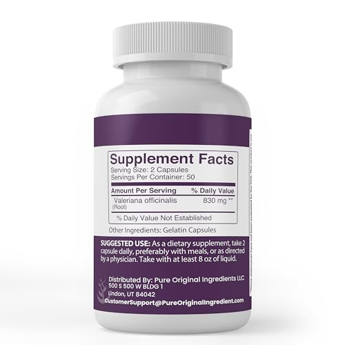 Valerian Root, 100 Capsules - view 2