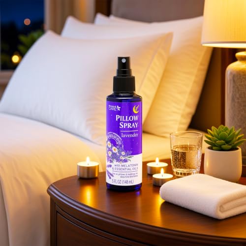 Lavender Pillow Spray for Aromatherapy- Bundle with 2 Lavender Pillow Spray Bottles with Essential Oils Plus Eye Mask | Essential Oil Sleep Time Bedding Mists - view 5
