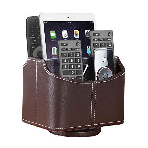360° Spinning Remote Control Holder,TV Remote Caddy for Nightstand Table