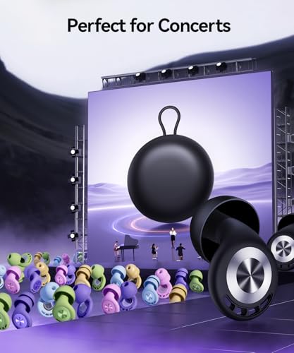 Ear Plugs for Sleeping 50dB Earplugs Noise Cancelling Ear Plugs for Noise Reduction Concerts Soft Reusable Silicone Earplugs for Snoring Side Sleepers Shooting Airplanes with 7 Eartips Case - view 5