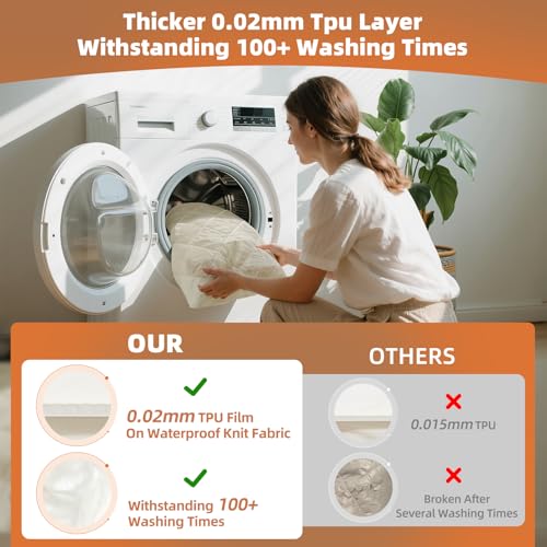 Organic Full Mattress Protector -Top&Side 100% Waterproof Protector - view 4