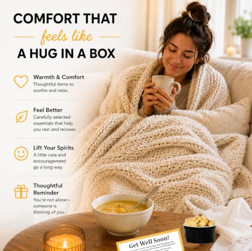 Get Well Soon Care Package with Soup, Herbal Tea, Cocoa & Comfort Snacks - view 4