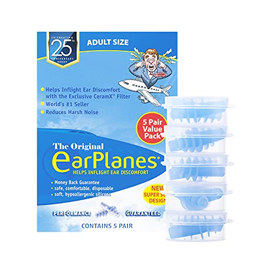 New Super Soft Adult Ear Plugs Airplane Travel Ear Protection 5 Pair