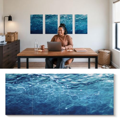 Decorative Acoustic Panels Sound Absorbing Art, 12 x 16 In, 8 Pack