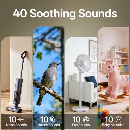 Sound Machine for Sleep, Cocoon 2, 40 Sounds, Dual-Speaker, Plug in - view 3