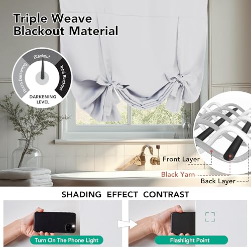 Blackout Valances for Winodws 63 Inch Long for Living Room Bedroom - view 4