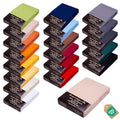 Fitted Sheet for Waterbeds and Box Spring Beds - 170 g/m² - 100% Cotton Jersey - Oeko-Tex Certified
