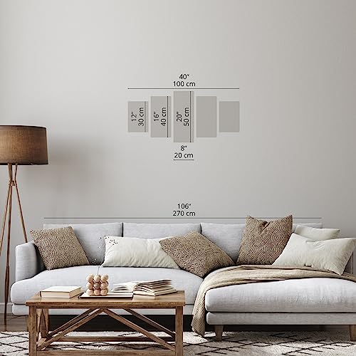 Acoustic Panels Canvas Wall Art Print, Office Orient 40x20 Inch - view 3
