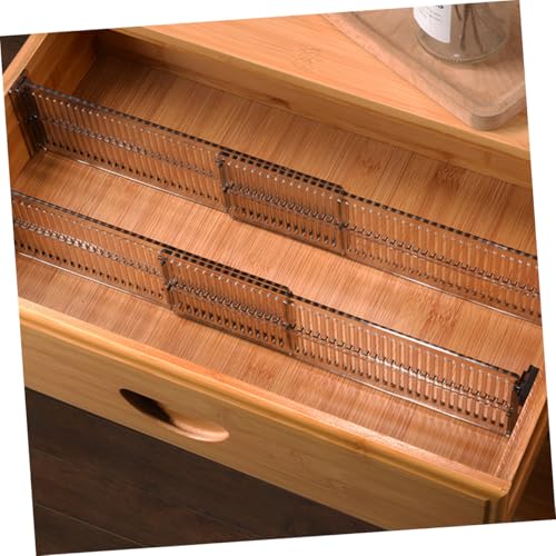 Retractable Drawer Divider 2 Sets Plastic Black, Expandable Organizer - view 6