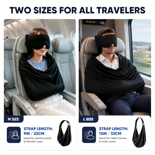 3-in-1 Travel Sleep System, Travel Pillow, Airplane Seat Sleeper (M Size) - view 5