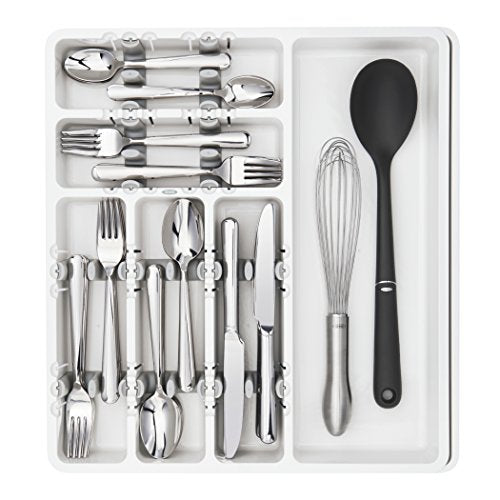 Good Grips Large Expandable Utensil Organizer, White - view 4