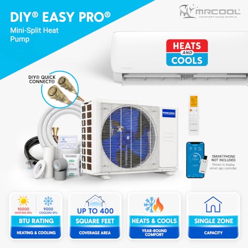 MRCOOL Easy Pro 9000 BTU Ductless Mini Split Air Conditioner Heat Pump - view 2