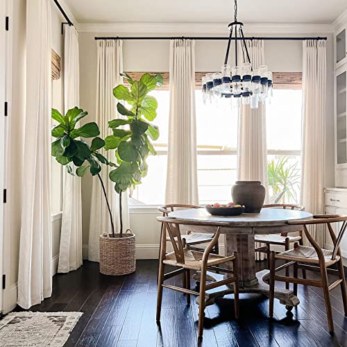 Liz Linen Custom Curtain for Living Room Bedroom, Customized Blackout Privacy Pinch Pleat Curtain, 1 Panel - view 3