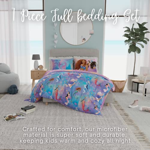 Disney Princess Ariel The Little Mermaid Live Action Movie Ariel Kids Bedding Super Soft Comforter and Sheet Set with Sham, Full, (100% Official Licensed Product) - view 2