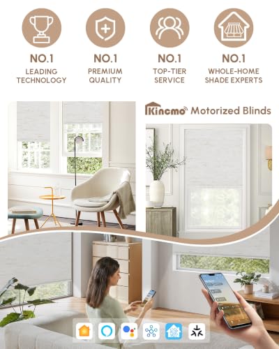 Motorized Blinds with Remote, APP, Voice Control - 100% Blackout - view 2