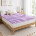 2 Inch Egg Crate Memory Foam Mattress Topper Full, Pressure Relief